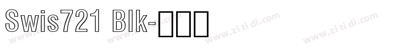 Swis721 Blk字体转换